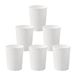 Cetomo 7.2L* 6 Set, Afvalmand Prullenbak, Afvalmand, Papierbak, Vuilnisbak voor Badkamers, Keuken, Thuiskantoren, Slaapzalen wit