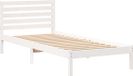 vidaXL Bedframe met hoofdeinde Wit Massief grenenhout 80 x 210 cm