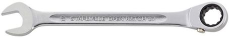 Stahlwille Maulringratschenschlüssel OPEN-RATCH 17 SW 22mm L.285mm umschaltbar, Rings.15Grad