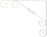 Witte stalen plankdrager Jutta 23 x 18 cm - 30 kg - Element System