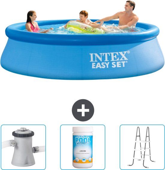 Intex Easy Set Zwembad - Rond - 305 cm - Blauw - Incl. Pomp & Ladder