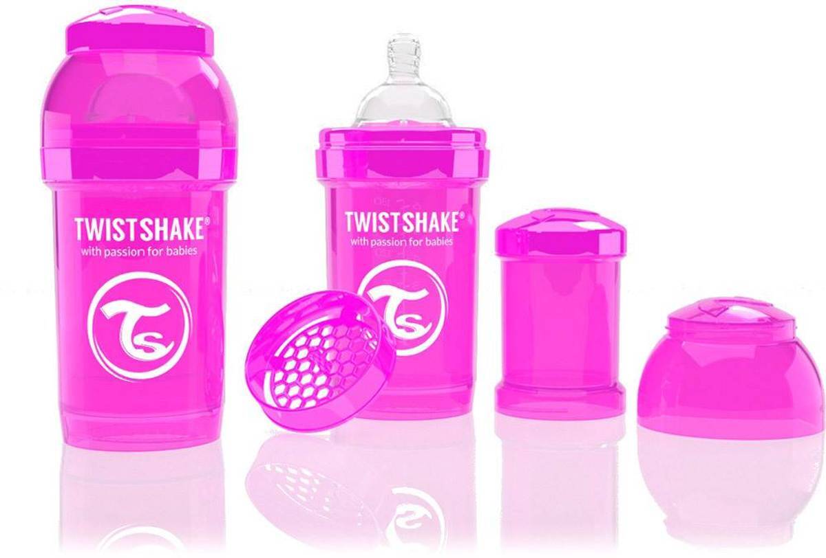 Twistshake Anti-colic babyfles -180 ml - Pink