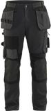 Blåkläder Werkbroek met Kevlar en stretch 1554-1860 - Donkergrijs/Zwart - D104
