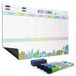 Joeji's Kitchen Wekelijkse planner bord, wekelijkse planner voor het gezin & maaltijdplanner, magnetische planner
