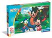 Clementoni Puzzle pour enfants, Mickey Mouse, Maxi Super Color, 104 pièces, adapté aux enfants à partir de 4 ans, dimensions : 62x42 cm