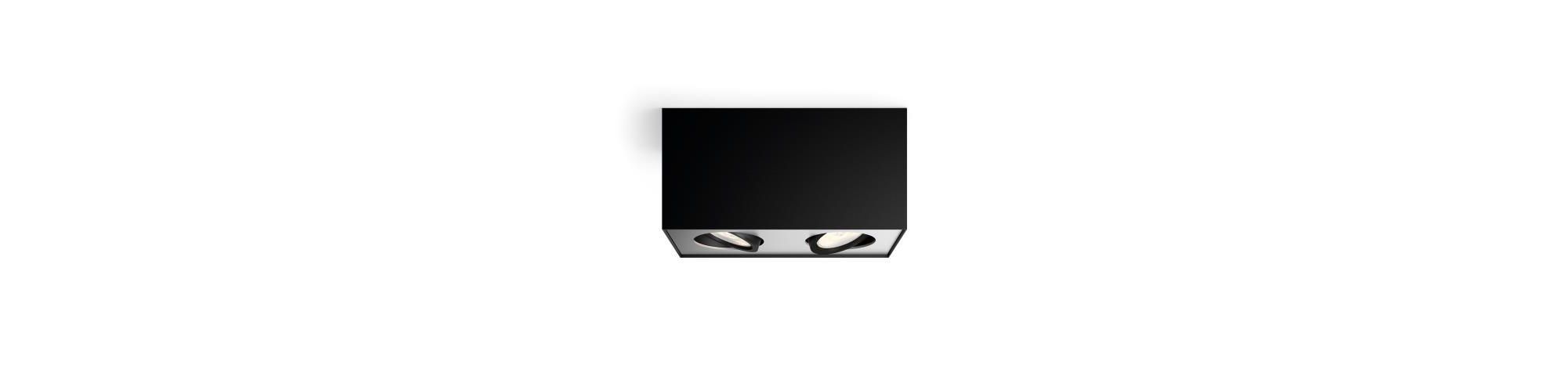 Philips myLiving Warmglow dimmable light Box double spot light