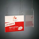SIGEL Postertas Sigel wandmodel - A4 transparant acryl liggend