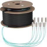 EFB Elektronik O8321S200OM3 InfiniBand en Glasvezelkabel 200 m 8x SC U-DQ(ZN) BH Aqua, Beige, Zwart