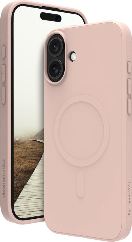 Dbramante1928 Greenland Pro Mag Hoesje geschikt voor iPhone 16 Plus - pink sand