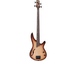 Ibanez SRH500F Bass Workshop Natural Browned Burst Flat