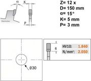 CMT Orange Tools 240.050.06M - cirkelzaag 150 x 5 x 30 z 12