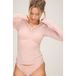 Hunkemöller super soft Kant V-Neck shirt met Cashmere Roze