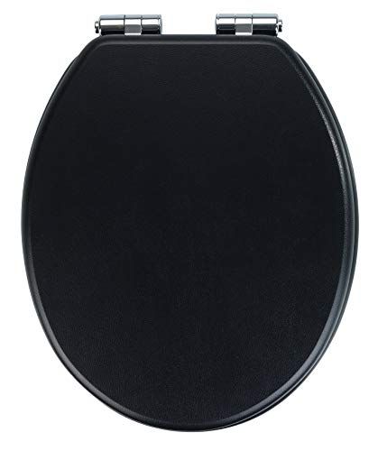 WENKO WC-bril - Duroplast - zwart - 0 x 46 x 39 cm