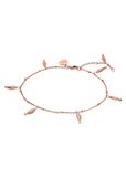 PURELEI Enkelbandje Vitamin Sea Roségoud Staal Vrouwen 25 cm