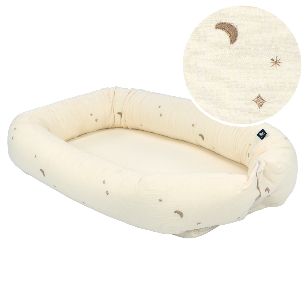 Tots Tale Babynest Tots Tale Baby Soft Muslin Stardust Cream