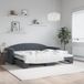 vidaXL Canapé-lit avec lit gigogne 90x200 cm velours gris foncé