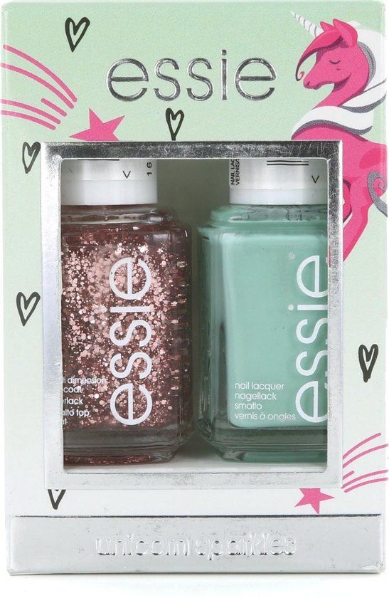Essie Nagellak - Unicorn Sparkles (Cadeauset) - Groen/Roze