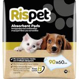 RISPET Hygiënische matten voor honden, 90 x 60 cm, hoog absorptievermogen met geurcontrole, 14 stuks