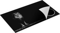 Chefcare Inductie Beschermer Leeuw Zwart Wit 90x55 cm
