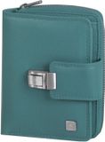 Greenburry Spongy Portemonnee Leder 12.5 cm - Dames - Staand formaat - petrol