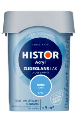 Histor Perfect Finish Lak Acryl Zijdeglans 0,75 liter - Turbo