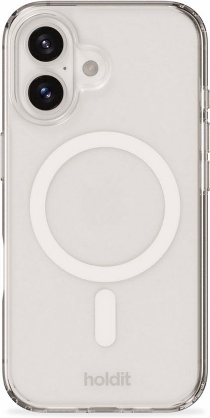 Holdit MagSafe Case voor de Apple iPhone 16 - Transparent / White