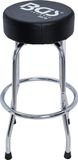 Tabouret d'atelier, pivotant, chromé, avec siège en polyuréthane, 730 mm de haut, capacité de charge 100 kg