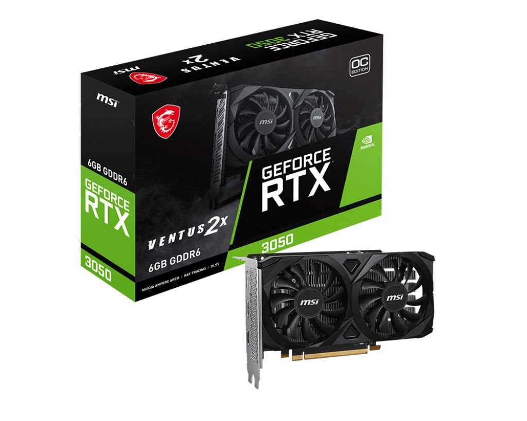 MSI GeForce RTX 3050 Ventus 2X E OC - 6GB