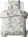 Sleeptime® 2 in 1 Dekbed zonder Overtrek Misty - Wasbaar Dekbed - 140x220 - Beige/Grijs