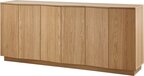 WOOOD Zuma Dressoir - Eiken - Transparant - 200x45x85 cm