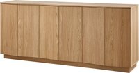 WOOOD Zuma Dressoir - Eiken - Transparant - 200x45x85 cm