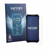 Savvies Screenprotector voor Doogee V50 - Folie Beschermfolie transparant 6 Stuks