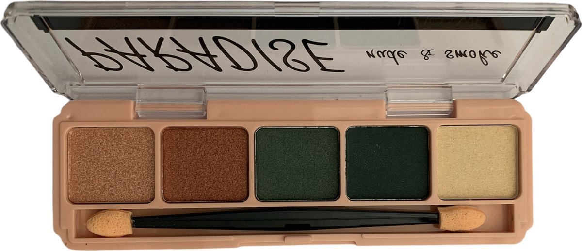 LETICIA WELL - Paradise Nude & Smoke Oogschaduw Palette - 5 tinten groen/goud - Nummer 23