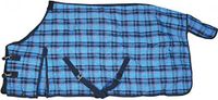 HKM winterdekbed - check 1200d6369 middenblauw/donkerblauw 145