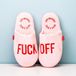 Fisura Fuck Off Sloffen - Roze