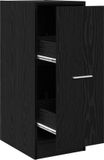 vidaXL Apothekerskast Zwart Eiken 30 x 41 x 77,5 cm Bewerkt Hout