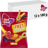 Red Band pretsleutels - snoep- winegums & dropsleutels - 12x180g