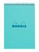 Rhodia 118415C - bloc RI A5 COULEURS Azur ligné 80F