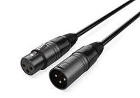 Audibax Silver Black XLR-stekker op XLR-bus, 50 cm, zwart
