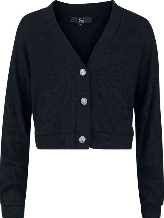 R.E.D. by EMP R.E.D. Rock-Engineered Design Zwarte cardigan - Dames - XL