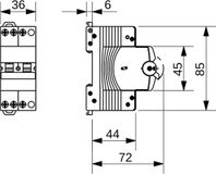 Gewiss KOMPACT DISJONCTEUR - MTC 60 - 3P CARACTÉRISTIQUE C 20A - 2 modules, GW90268