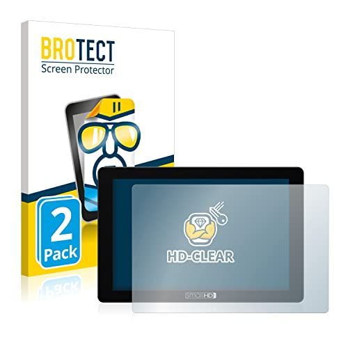 brotect 2x Schermbeschermer compatibel met SmallHD Cine 7 Screen protector transparant