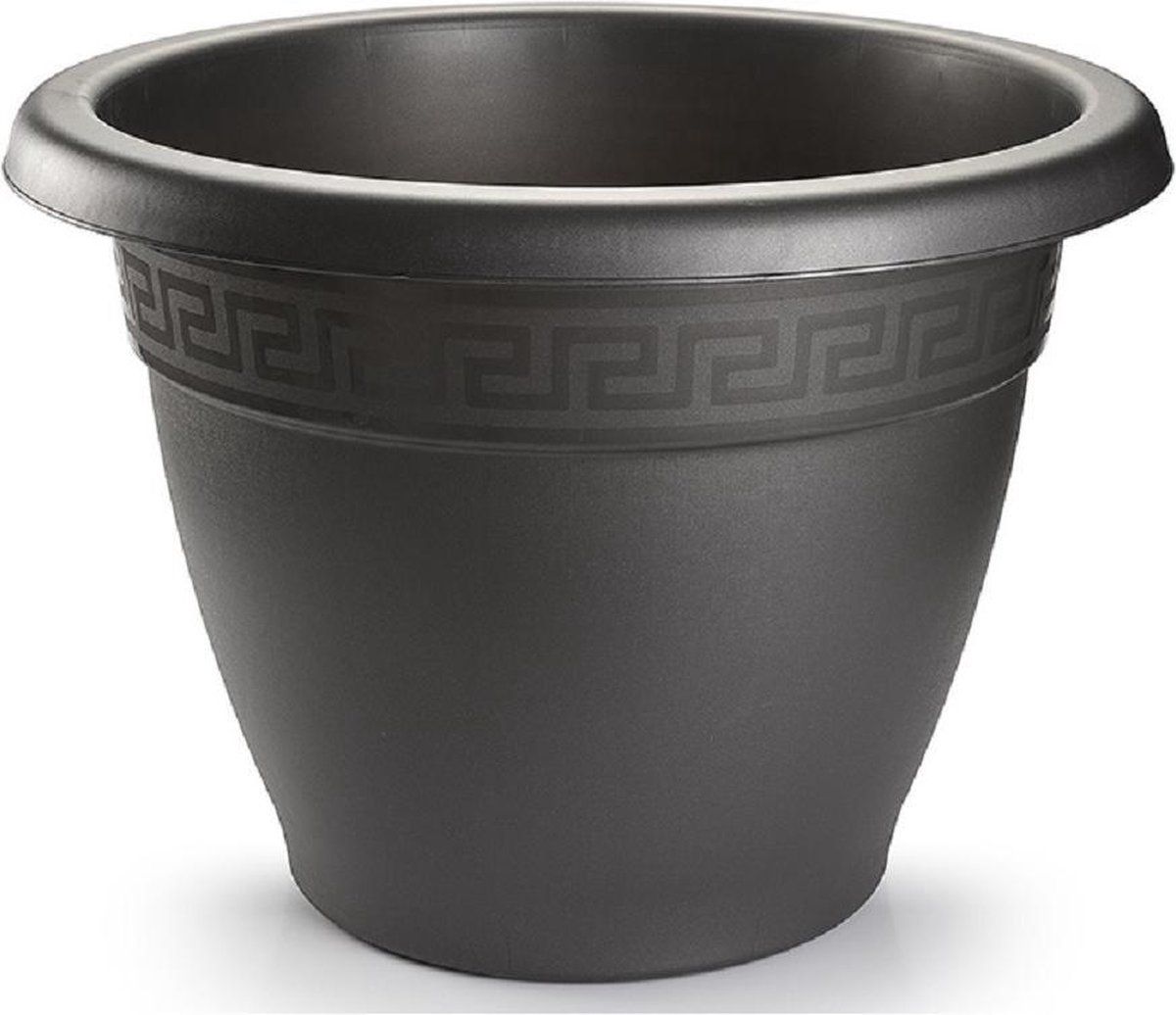 Forte Plastics Ronde bloempot - 50 cm - Antraciet - Kunststof