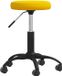 vidaXL Tabouret de massage velours moutarde