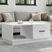 Maison Exclusive - Table basse, blanc, 90 x 50 x 37 cm, panneau de particules