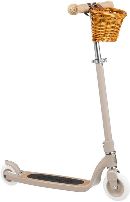 Banwood Maxi scooter kinderstep met mandje 6+ jaar Beige