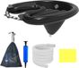 Equivera Mobiele Wasbak - Haarwasbak - Zwart - PVC