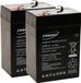 Powery Batterie au plomb-gel remplace APC RBC 1