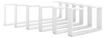 Pieds de meuble en bois 15 cm de haut, blanc