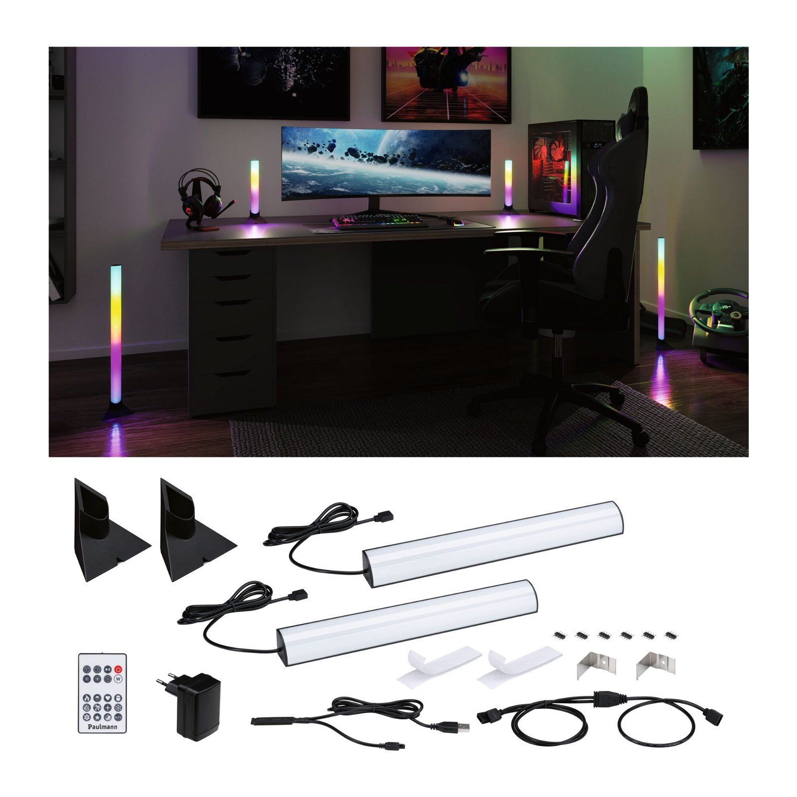 Paulmann EntertainLED Bundle Lightbar Dynamic RGB 30 cm (Set van 2)